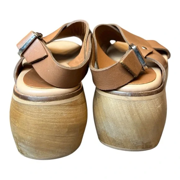 PALOMA BARCELÓ MADE IN SPAIN LEATHER STRAP PLATFORM SHOES SZ 38/9